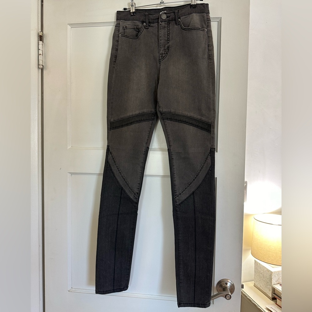 Grey Scale Moto Jeans